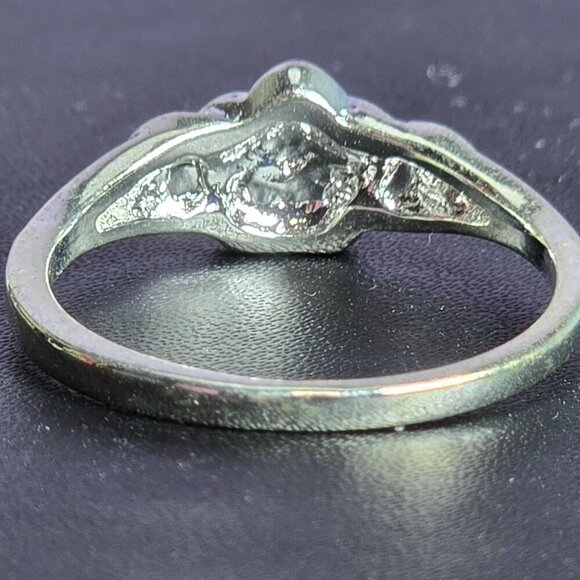 Sculpted Silvery Rose Ring Size 10 (NWOT) - Picture 4 of 6